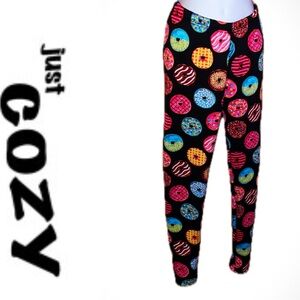 Donut Pajama Leggings M/L 🍩🩷💛🩵